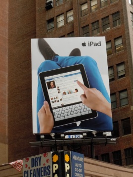 Original iPad billboard New York